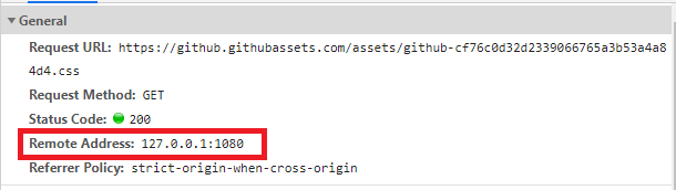 Remote Address 应该是Proxy的地址
